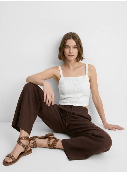 PANTALON WLVATED MARRON TIFFOSSI