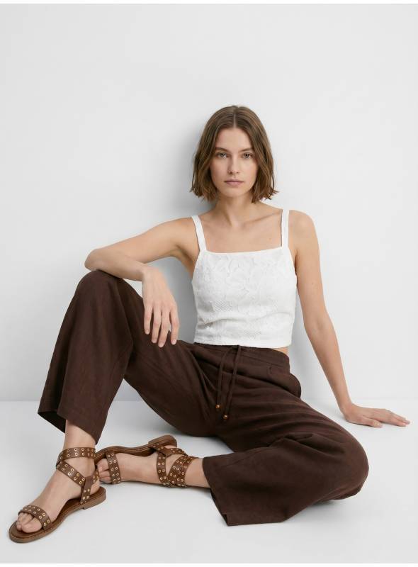 PANTALON WLVATED MARRON TIFFOSSI