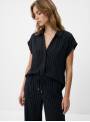 BLUSA BERTA AZUL CON RAYAS TIFFOSI