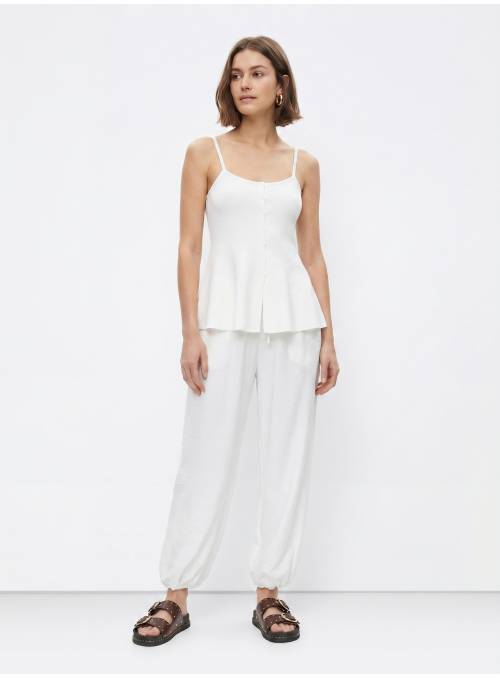 TOP PUNTO PEPLUM BLANCO TIFFOSI