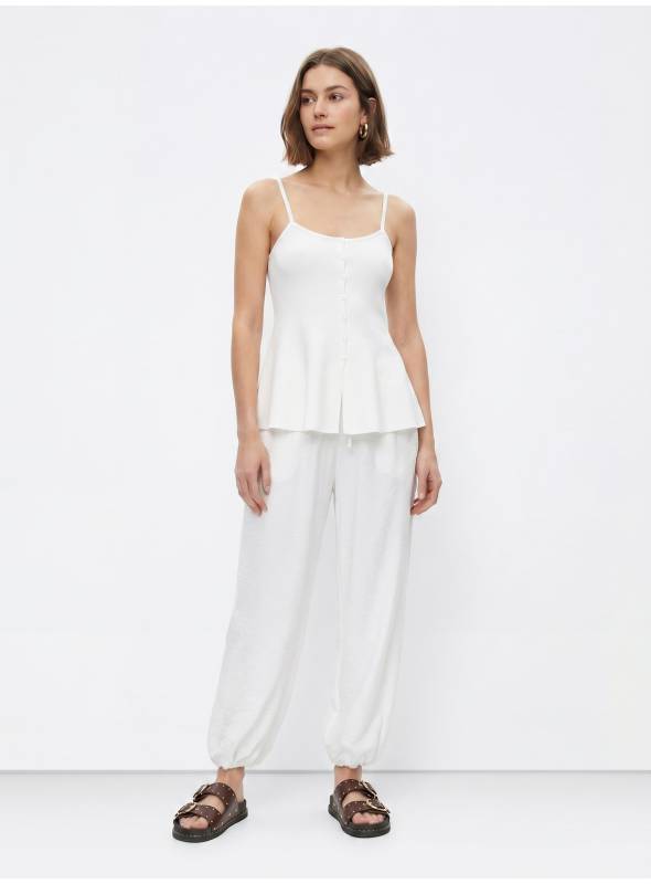 TOP PUNTO PEPLUM BLANCO TIFFOSI