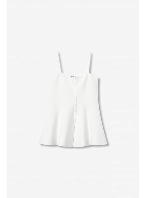TOP PUNTO PEPLUM BLANCO TIFFOSI