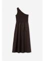 VESTIDO ASIMETRICO CHOCOLATE TIFFOSI
