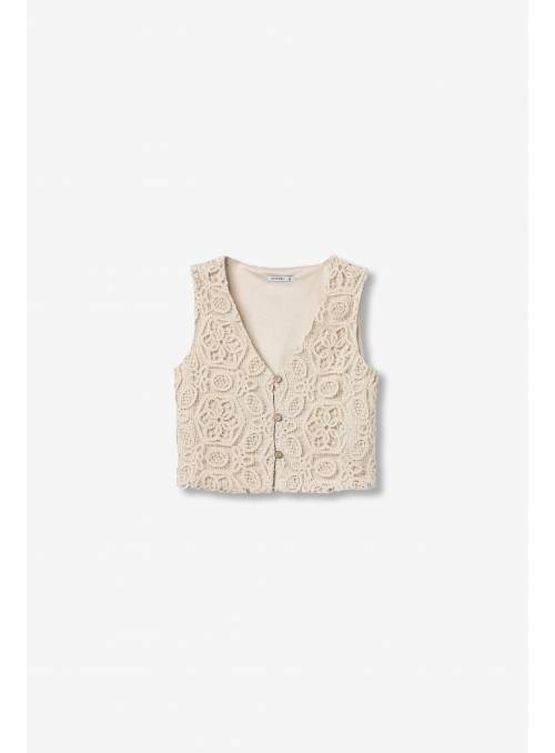 CHALECO CHOCHE BEIGE TIFFOSI