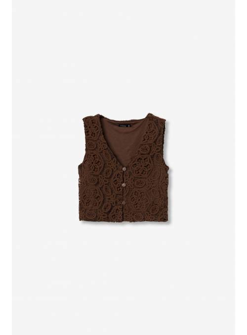 CHALECO CROCHE CHOCOLATE TIFFOSI