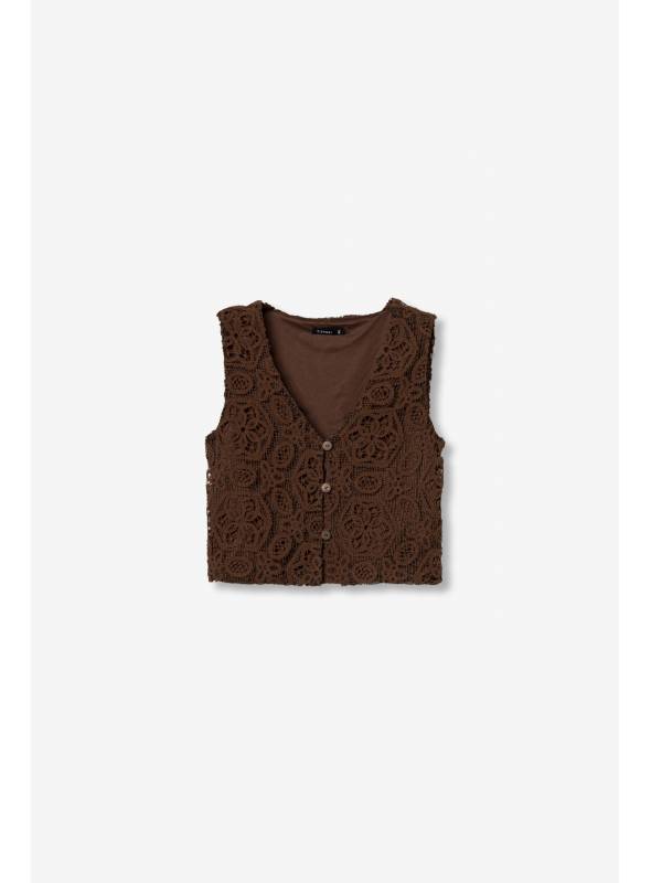 CHALECO CROCHE CHOCOLATE TIFFOSI