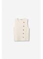 CHALECO BEIGE BOTON DORADO TIFFOSI