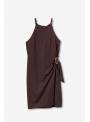 VESTIDO APLIQUE DORADO CHOCOLATE TIFFOSI