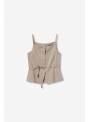 TOP BOTONES BEIGE TIFFOSI