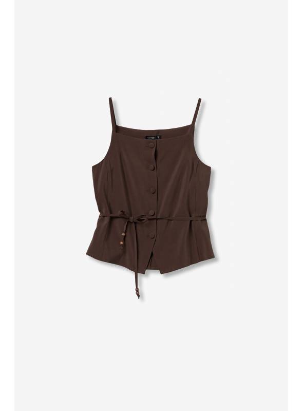 TOP BOTONES CHOCOLATE TIFFOSI