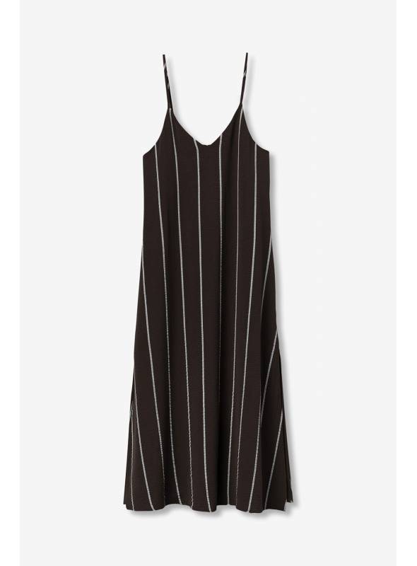 VESTIDO GRETA TIRANTE CHOCOLATE