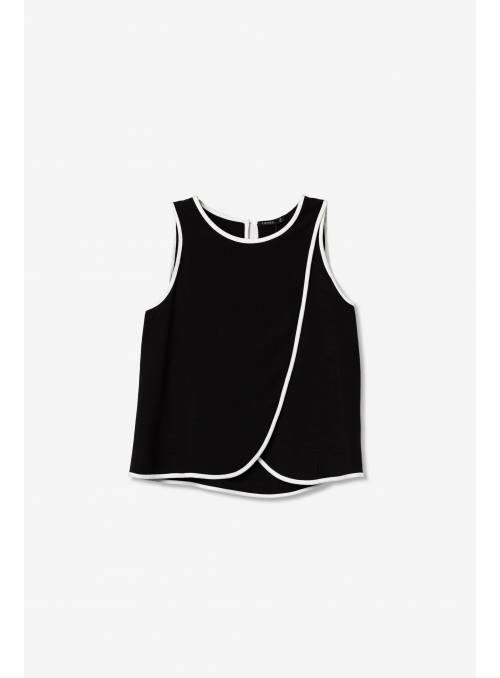 TOP MADISON NEGRO Y BLANCO