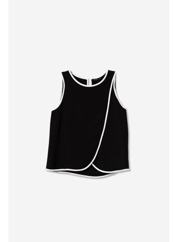 TOP MADISON NEGRO Y BLANCO