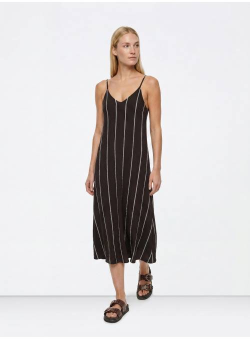 VESTIDO GRETA TIRANTE CHOCOLATE