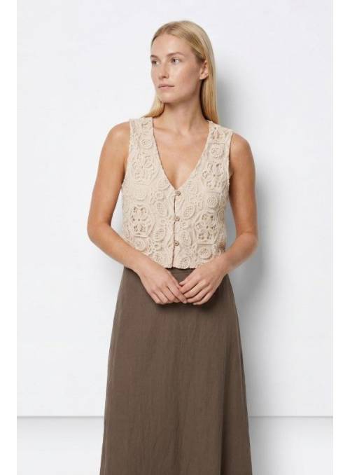 CHALECO CROCHET BEIGE