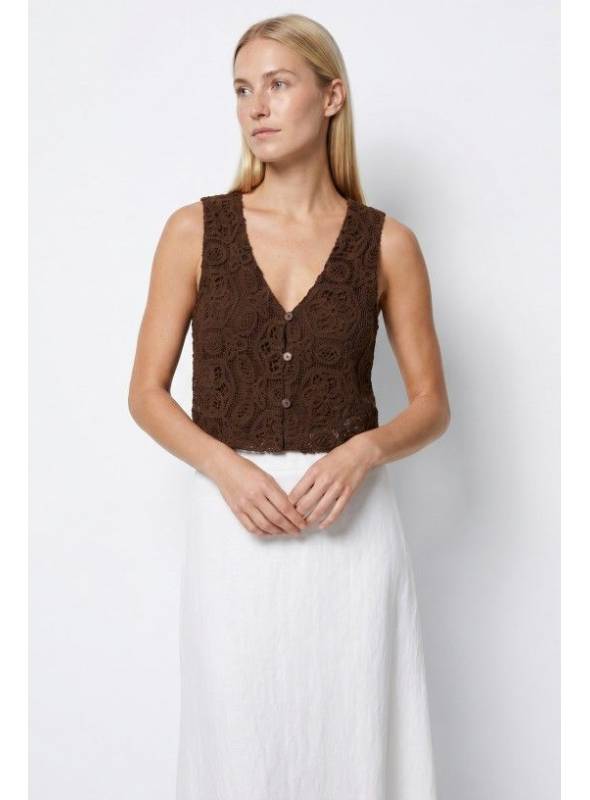 CHALECO CROCHE CHOCOLATE TIFFOSI