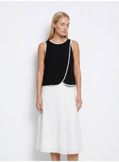 TOP MADISON NEGRO Y BLANCO