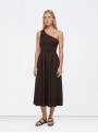 VESTIDO ASIMETRICO CHOCOLATE TIFFOSI