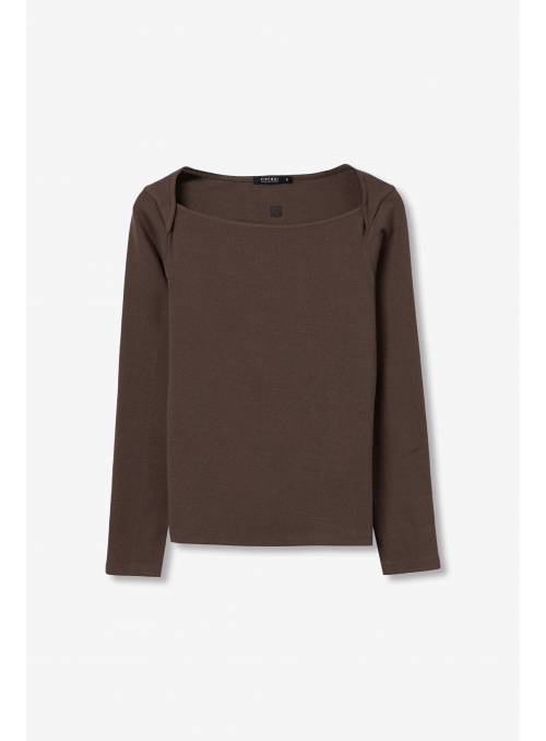 CAMIESETA CANTY M/L MARRON TIFFOSI