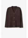 CARDIGAN AQUILA MARRON TIFFOSI