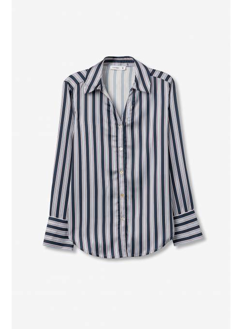 CAMISA CAPRICHO AZUL RAYAS TIFFOSI