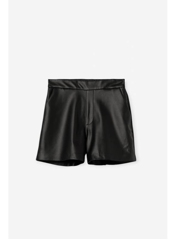 SHORT SONIA NEGRO ECOPIEL TIFFOSI