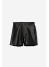 SHORT SONIA NEGRO ECOPIEL TIFFOSI