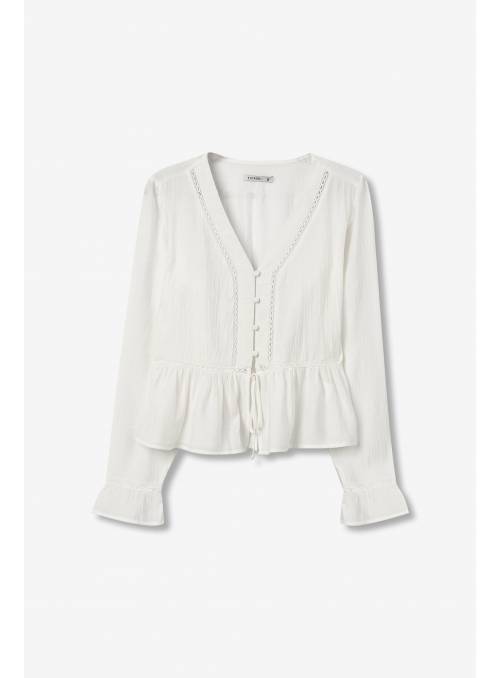 BLUSA PUNTILLA BLANCA TIFFOSI