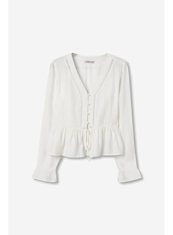 BLUSA PUNTILLA BLANCA TIFFOSI