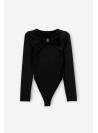 BODY NEGRO M/L APLIQUE DORADO TIFFOSI