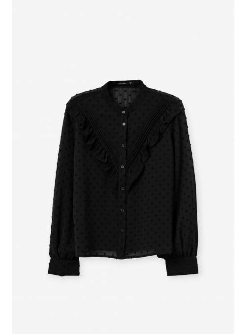 BLUSA FANTASÍA NEGRA TIFFOSI