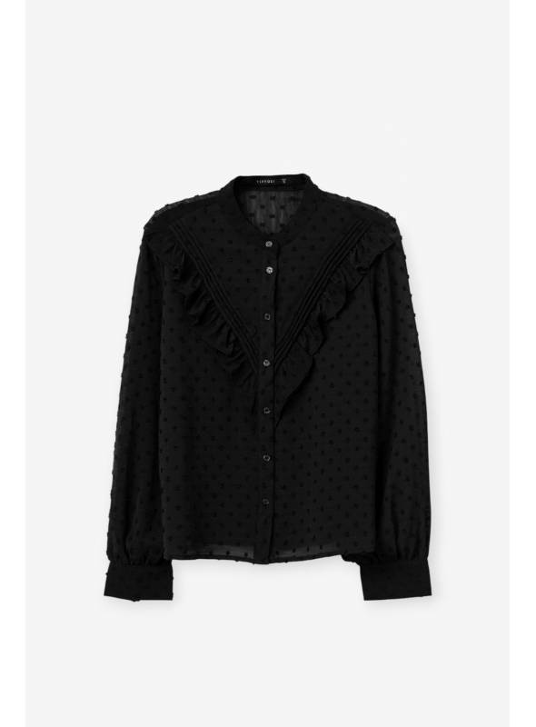 BLUSA FANTASÍA NEGRA TIFFOSI