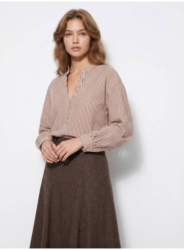 BLUSA DARCINDA RAYAS TEJA TIFFOSI