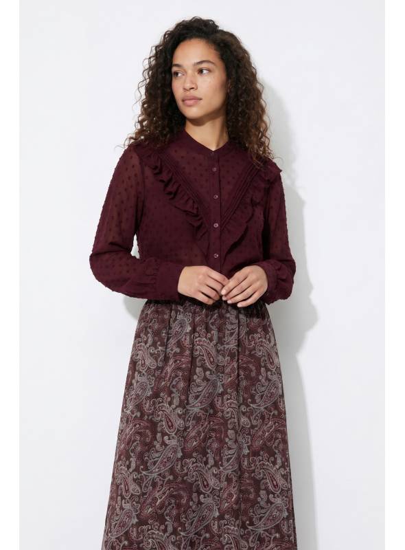BLUSA GRATO BURDEOS TIFFOSI