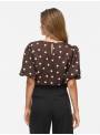 BLUSA TOPOS MARRON VILA