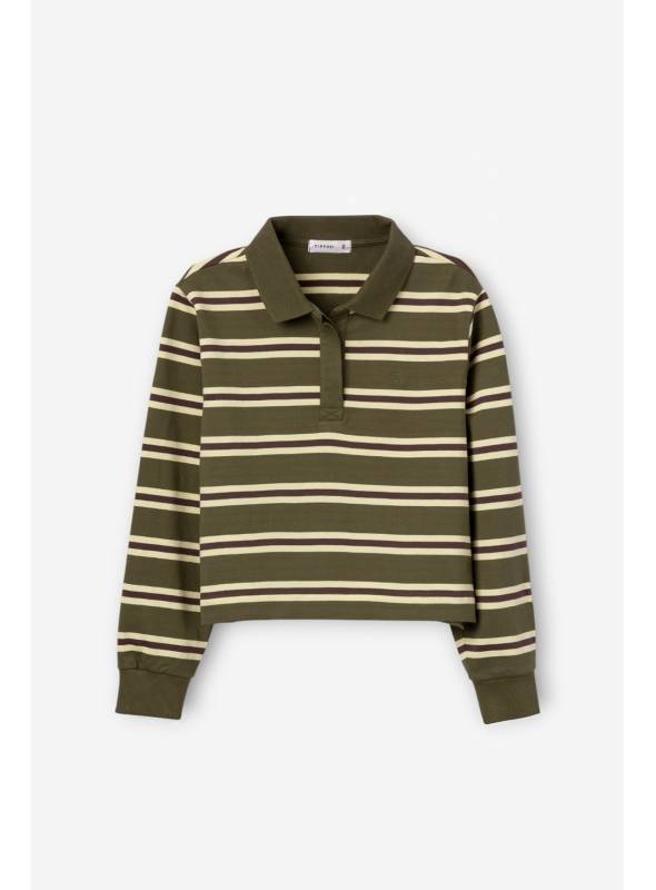 POLO PAIN VERDE RAYAS TIFFOSI