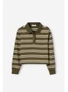 POLO PAIN VERDE RAYAS TIFFOSI