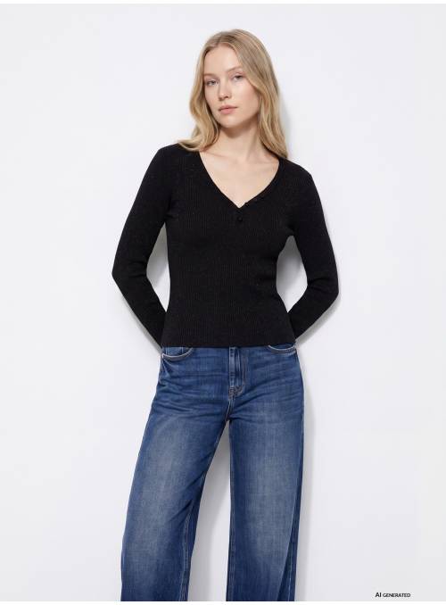 CAMISETA ASTORIC NEGRA BOTONES TIFFOSI