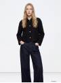CHAQUETA CORTA ADELINA NEGRA BOTON TIFFOSI