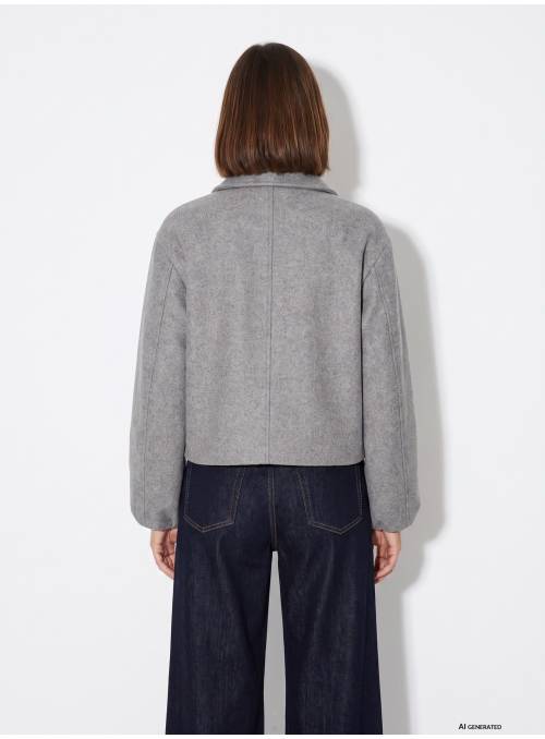 CHAQUETA CORTA KALA GRIS CREMALLERA TIFFOSI