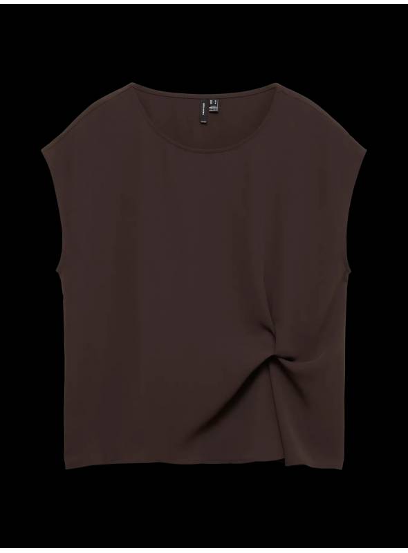 BLUSA MONROE RASO MARRON VERO MODA