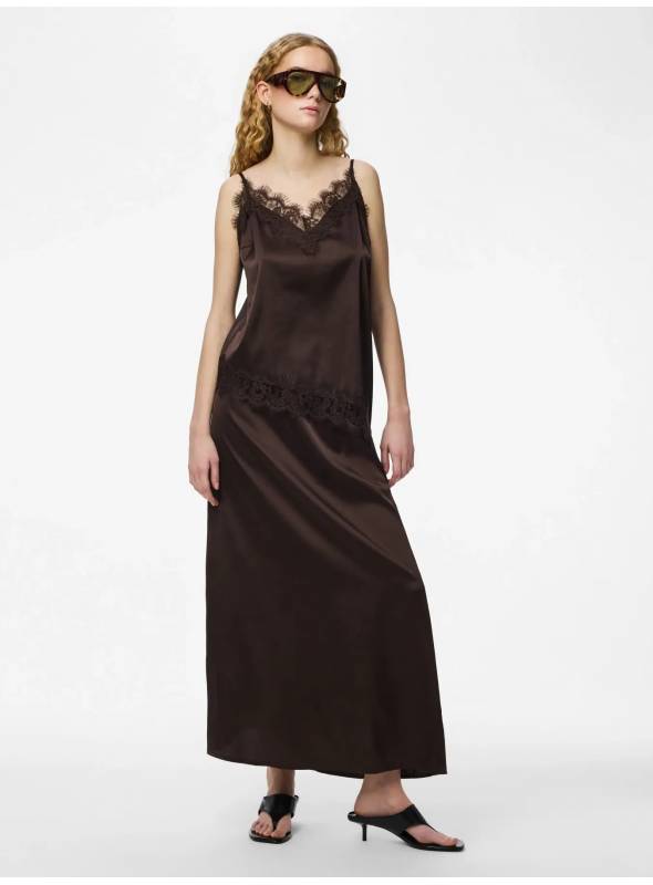 FALDA FESTA MARRON RASO PIECES