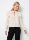BLUSA CROCHE BEIGE TIFFOSI