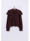 BLUSA CROCHE MARRON TIFFOSI