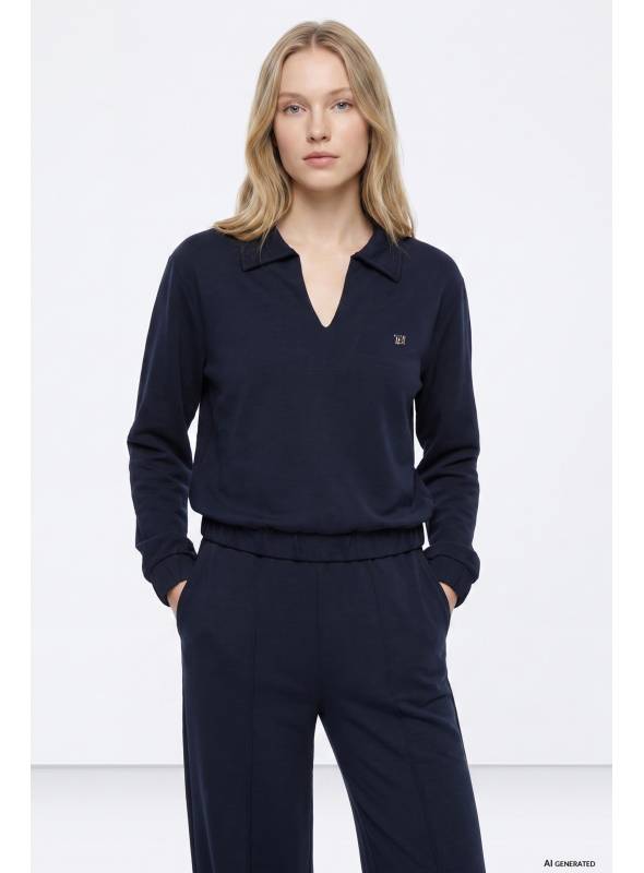 SUDADERA VALENTINA AZUL TIFFOSI