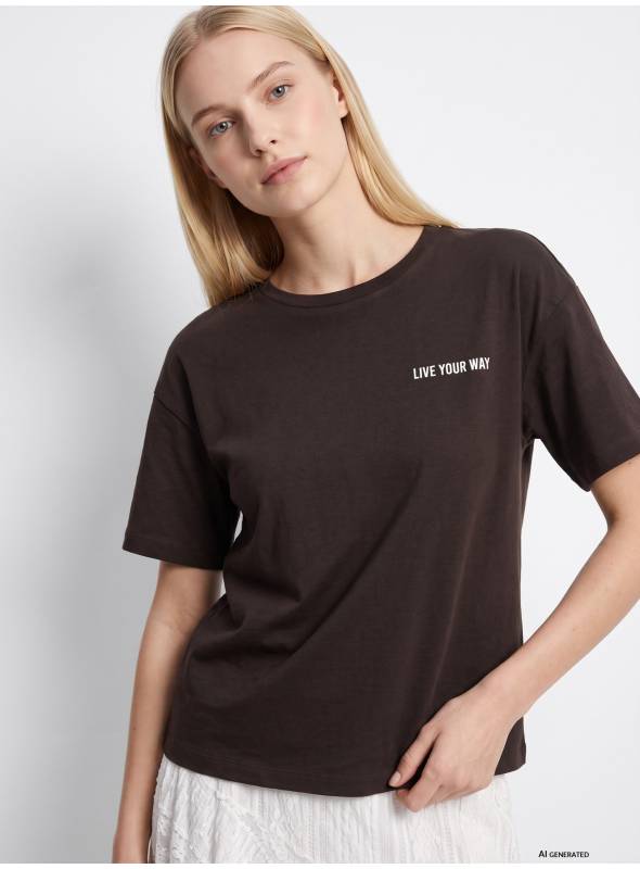 CAMISETA LUCKY MARRON TIFFOSI