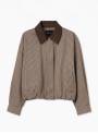 BOMBER CUADRO VICHY MARRON