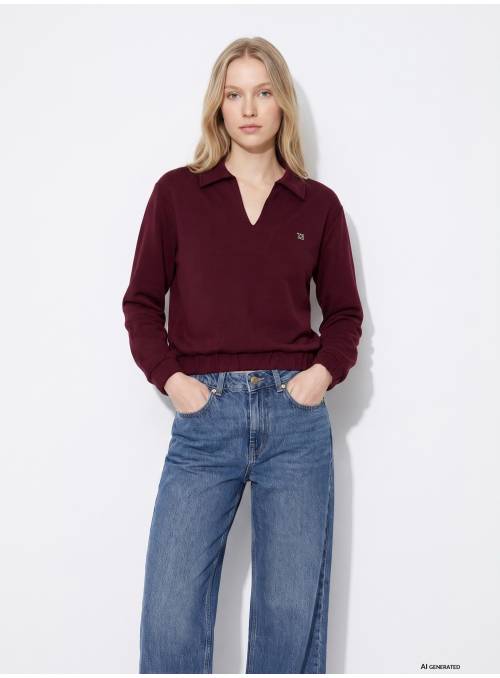 SUDADERA VALENTINA GRANATE