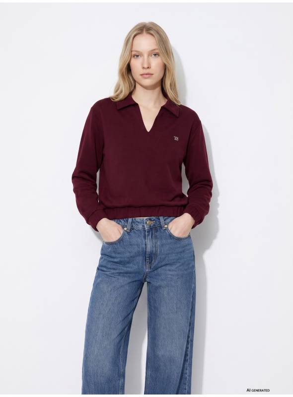 SUDADERA VALENTINA GRANATE