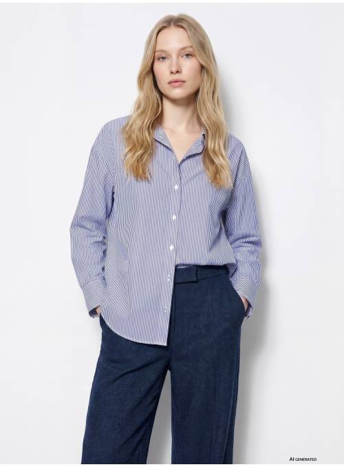 CAMISA NANCY AZUL RAYAS TIFFOSI